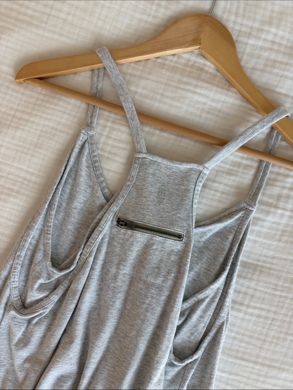 Free People Light Gray Mini Dress with Pockets - Picture 5 of 5